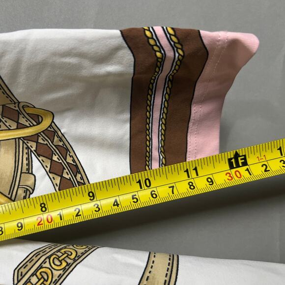 J. McLaughlin Signature Top Cream/Brown Westminster Women Size S - Picture 5 of 7